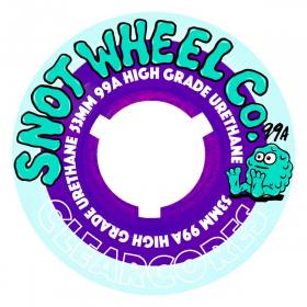 53mm 99a Snot Clear Cores Wheels - Teal/Purple