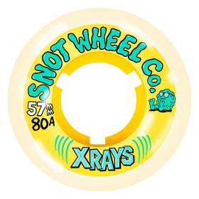 57mm 80a Snot X-Rays Wheels - Pale Yellow/Yellow
