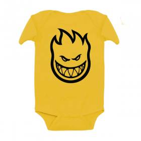 Spitfire Wheels Bighead Infant Onesie - Gold/Black