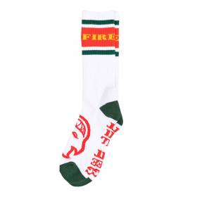 Spitfire Wheels Classic 87 Bighead Crew Socks - White/Red/Green/Gold