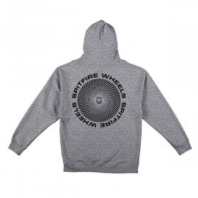 Spitfire Wheels Classic Vortex Pullover Hoodie - Heather Grey/Black