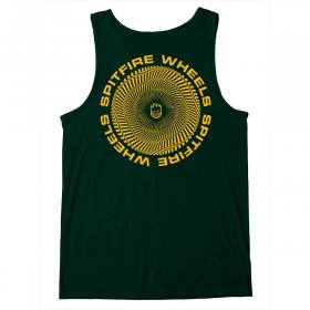 Spitfire Wheels Classic Vortex Tank Top - Forest Green w Gold