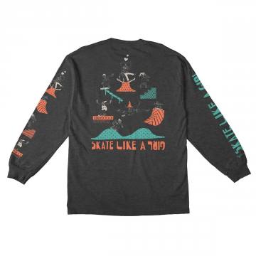 Spitfire Wheels Skate Like A Girl Drop In Long Sleeve T