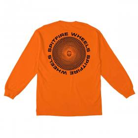 Spitfire Wheels Vortex Long Sleeve T-Shirt - Orange/Black