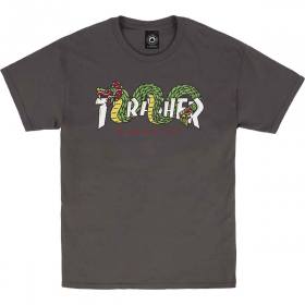 Thrasher Aztec T-Shirt - Charcoal