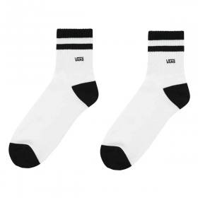 Vans Art Logo Half Crew Socks - White/Black Size 6.5-9