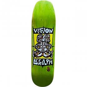 8.5x32.5 Vision Lee Ralph Tiki Modern Shaped Deck - Green Stain