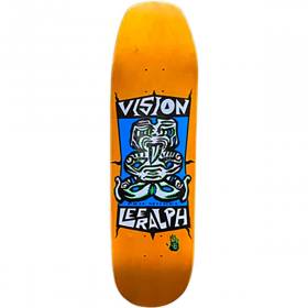 8.5x32.5 Vision Lee Ralph Tiki Modern Shaped Deck - Orange Stain