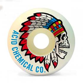 54mm 101a Acid Chemical Co Dead Feathers Wheels - White