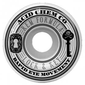 57mm 99a Acid Chemical Co Lock & Key Wheels - White