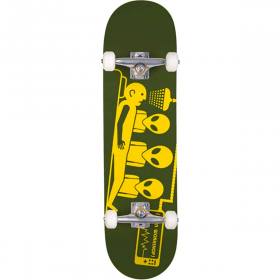 Alien Workshop Abduction Complete Skateboard - Army/Yellow 8x31.625