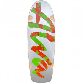 10.75x34.25 Alva Metallic Rocker Deck - Silver - Pre-Gripped