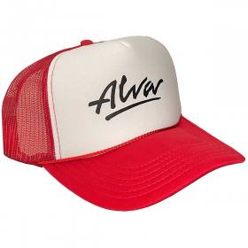 Alva OG Logo Mesh Trucker Hat - Red/White