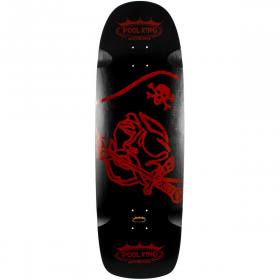 10.375x33.75 Pool King Pirate Deck - Black/Red