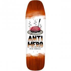 9.25x32.68 Antihero Brian Anderson Toasted Shaped Deck - Orange Stain