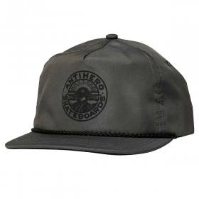 Antihero Stay Ready Snapback Hat - Dark Charcoal/Black