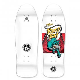 10x31.25 Black Label Omar Hassan Ramp Rat Shaped Deck - White Dip