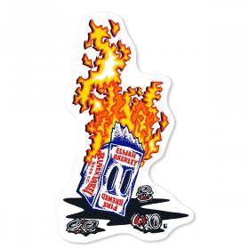 Black Label Elijah Akerley Fire Brewed Die-Cut Sticker - 3.125 x 5.25"