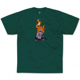 Black Label Elijah Akerley Fire T-Shirt - Forest Green