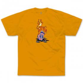 Black Label Elijah Akerley Fire T-Shirt - Gold