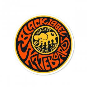 Black Label Quality Sticker 1.75" Orange/Black