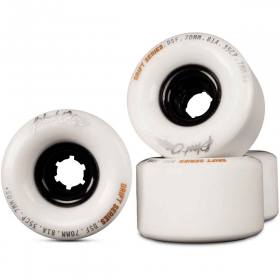 70mm 81a Blood Orange Drift Series Longboard Slide Wheels - White