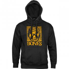 Bones Wheels Black & Gold Pullover Hoodie - Black