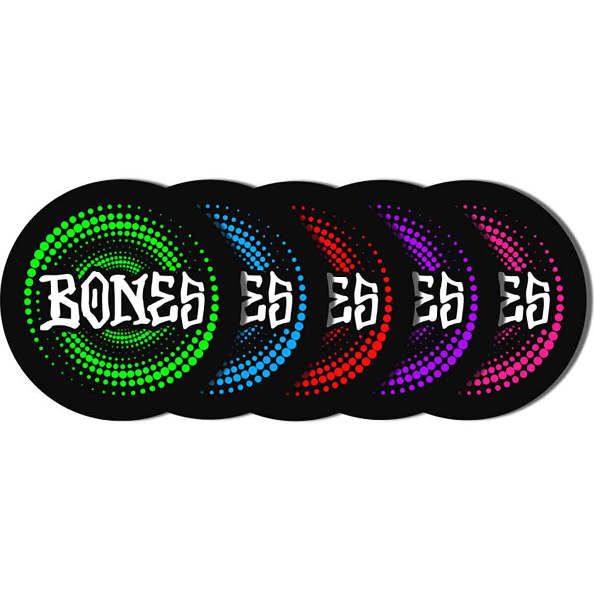 Bones Wheels Skateboards Sticker 4-Pack Skateboard Logo Stickers