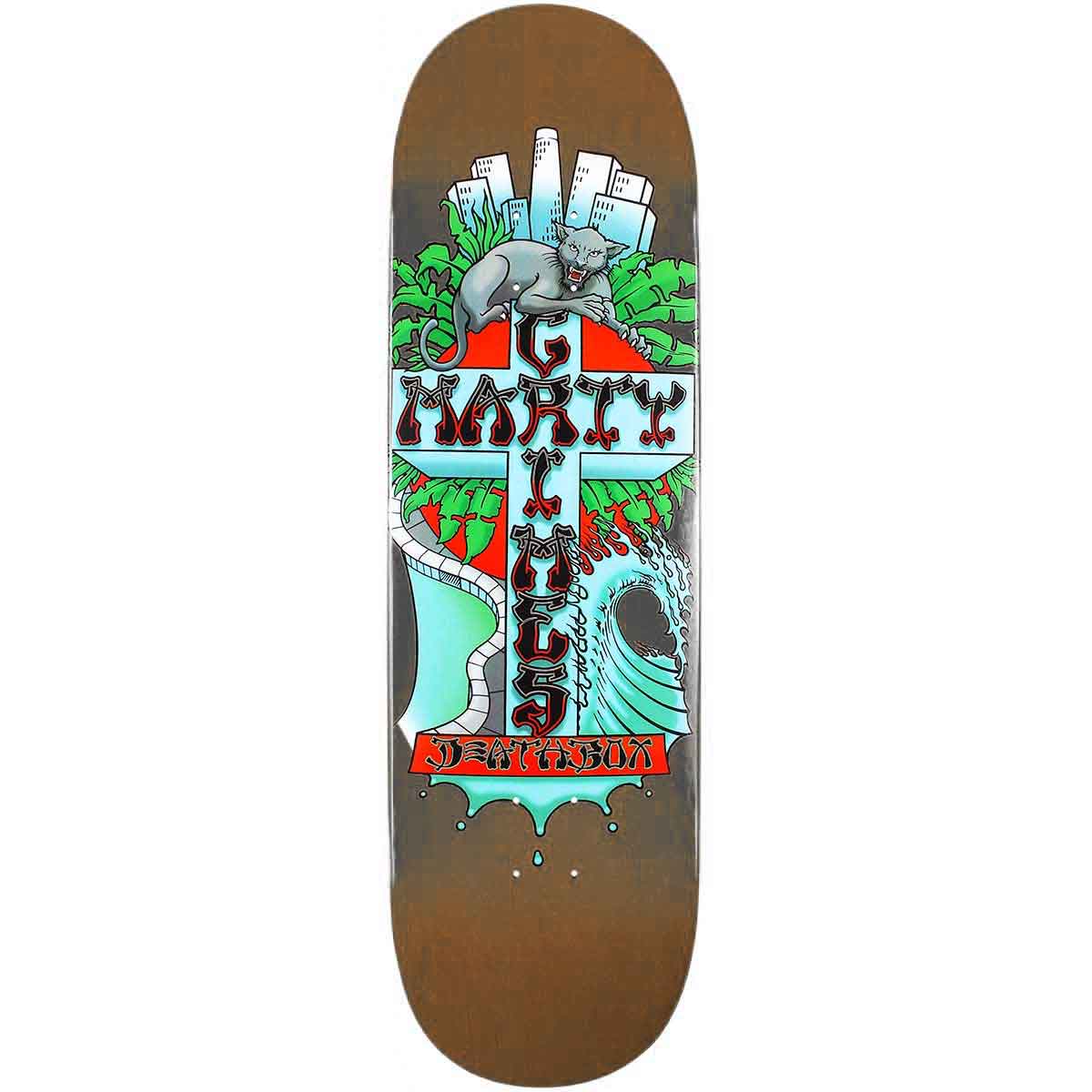 9x33 Deathbox Marty Grimes Pop Deck - Brown Stain