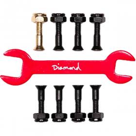 7/8" Allen Diamond Boo Johnson Pro Hardware - Black/Gold
