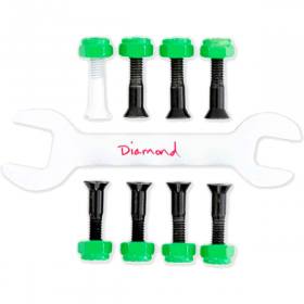7/8" Allen Diamond Daewon Song Pro Hardware - Black/White/Green