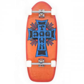 Dogtown Big Cross Rider Premium Complete Skateboard - Orange/Red Fade  11.875x30.75