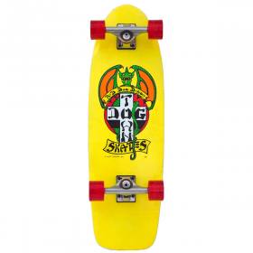 Dogtown OG Red Dog 70s Classic Premium Complete Skateboard - Bright Yellow Full Dip 9x30