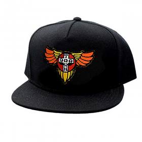 Dogtown OG Wings Patch 70s Snapback Hat - Black