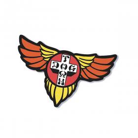 Dogtown OG Wings 70s Enamel Pin - Orange/Yellow Wings 1"