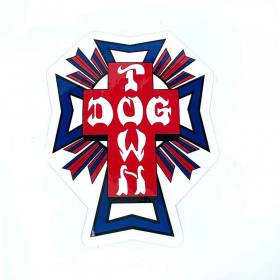 Dogtown 80s USA Cross Logo Sticker - 11"