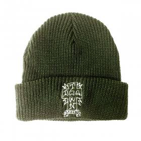 Dogtown Gonz Cross Cuff Beanie - Olive