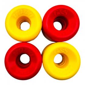 63mm 86a G&S YO-YO Re-Issue Wheels - Red & Yellow