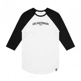 Girl Team Raglan T-Shirt - White/Black