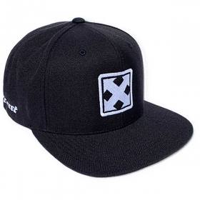 H-Street Mark Logo Snapback Hat - Black/White