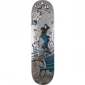 8.25x31.8 H-Street Pat Duffy Back Lip Guest Deck - Silver