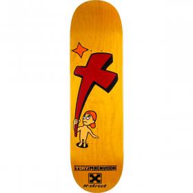 8.5x32.25 H-Street T-Mag Kid N Cross Deck - Yellow Stain