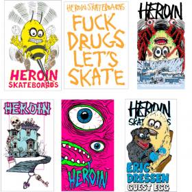 Heroin Haunted House 6 Sticker Pack
