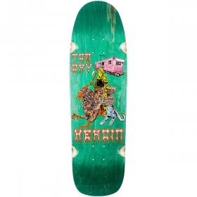 8.88x32 Heroin Tony Day Die Tonight Shaped Deck - Teal Stain
