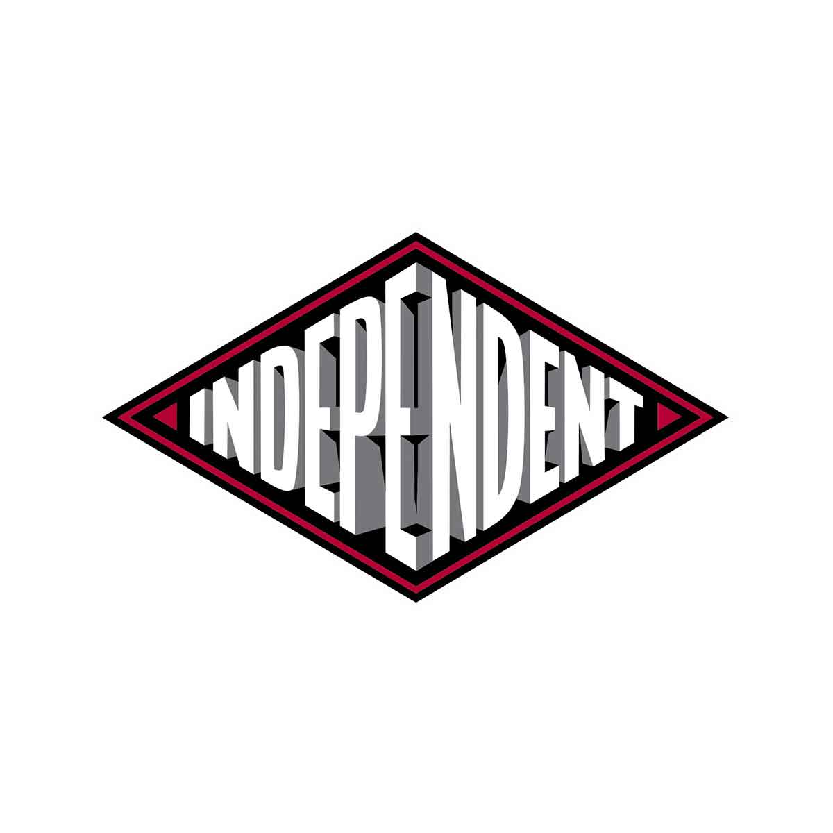 Independent Trucks Depth Summit Vinyl Sticker Red/Black/Grey 6" x 3.5