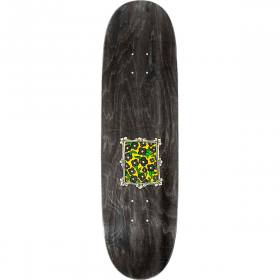 8.75x31.5 Krooked Flower Frame Flyer Shaped Deck - Black Stain