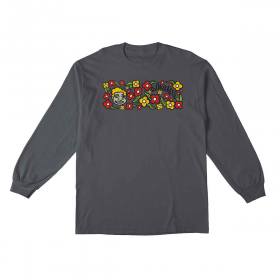 Krooked Sweatpants Long Sleeve T-Shirt - Charcoal/Multi