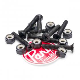 1.25" Paris Trucks Flathead Phillips Hardware - Black
