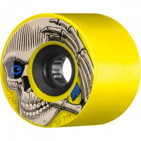72mm 77a Powell Peralta Kevin Reimer Downhill Wheels - Yellow/Black