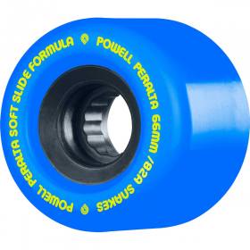 66mm 82a Powell Peralta Snakes Wheels - Blue